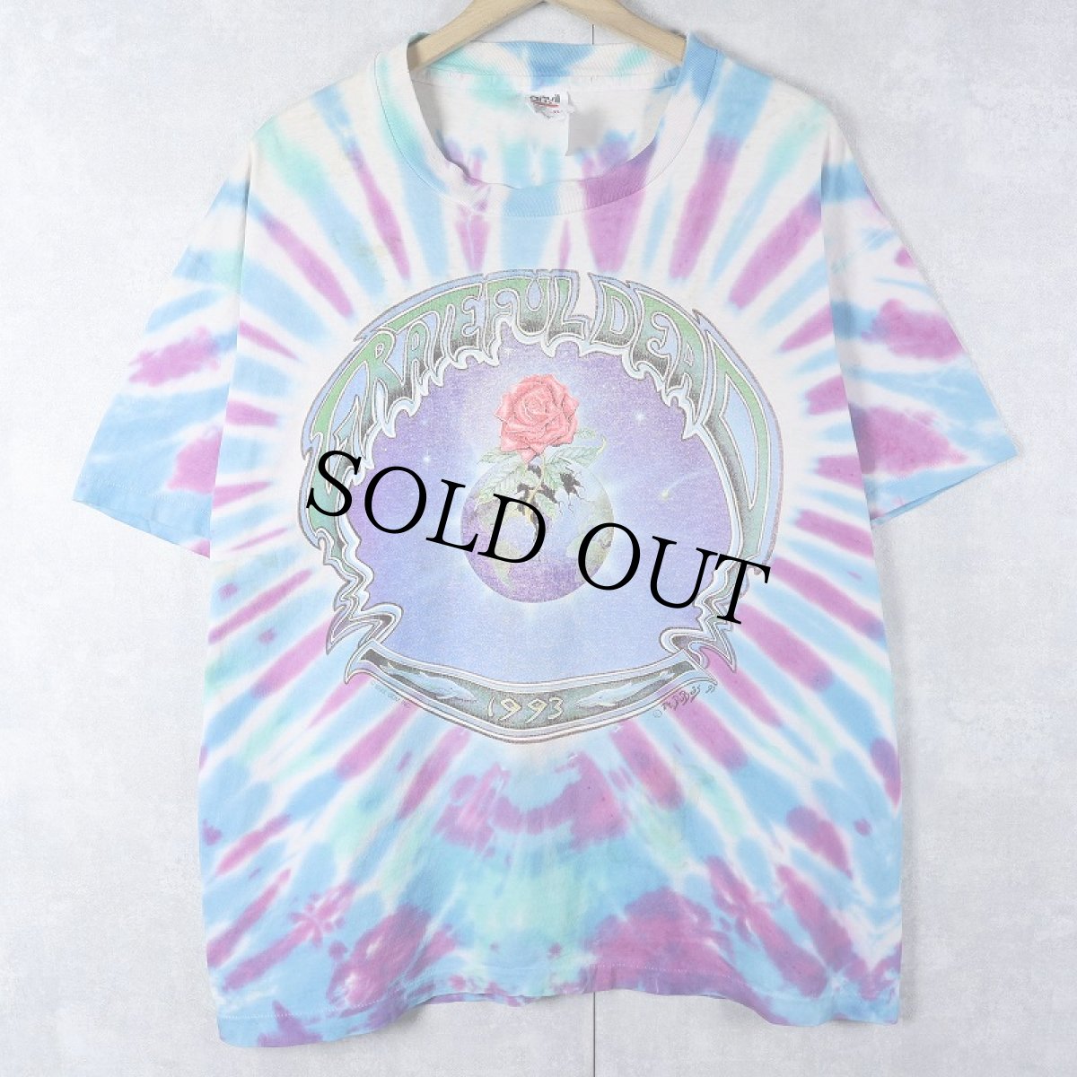 画像1: 90's GRATEFUL DEAD USA製 "SUMMER TOUR" タイダイ ロックバンドTシャツ XL (1)