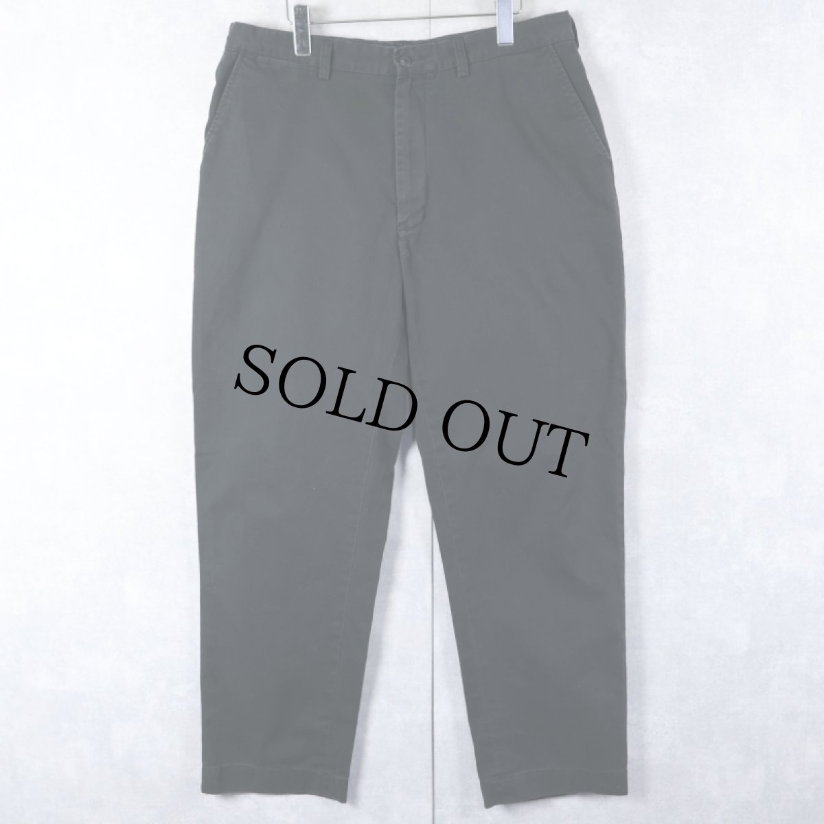 画像1: POLO Ralph Lauren コットンチノトラウザーズ BLACK W36 (1)