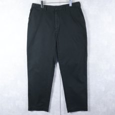 画像1: POLO Ralph Lauren コットンチノトラウザーズ BLACK W36 (1)