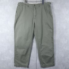 画像1: POLO Ralph Lauren サイドアジャスタ付き コットンチノトラウザーズ W38 (1)