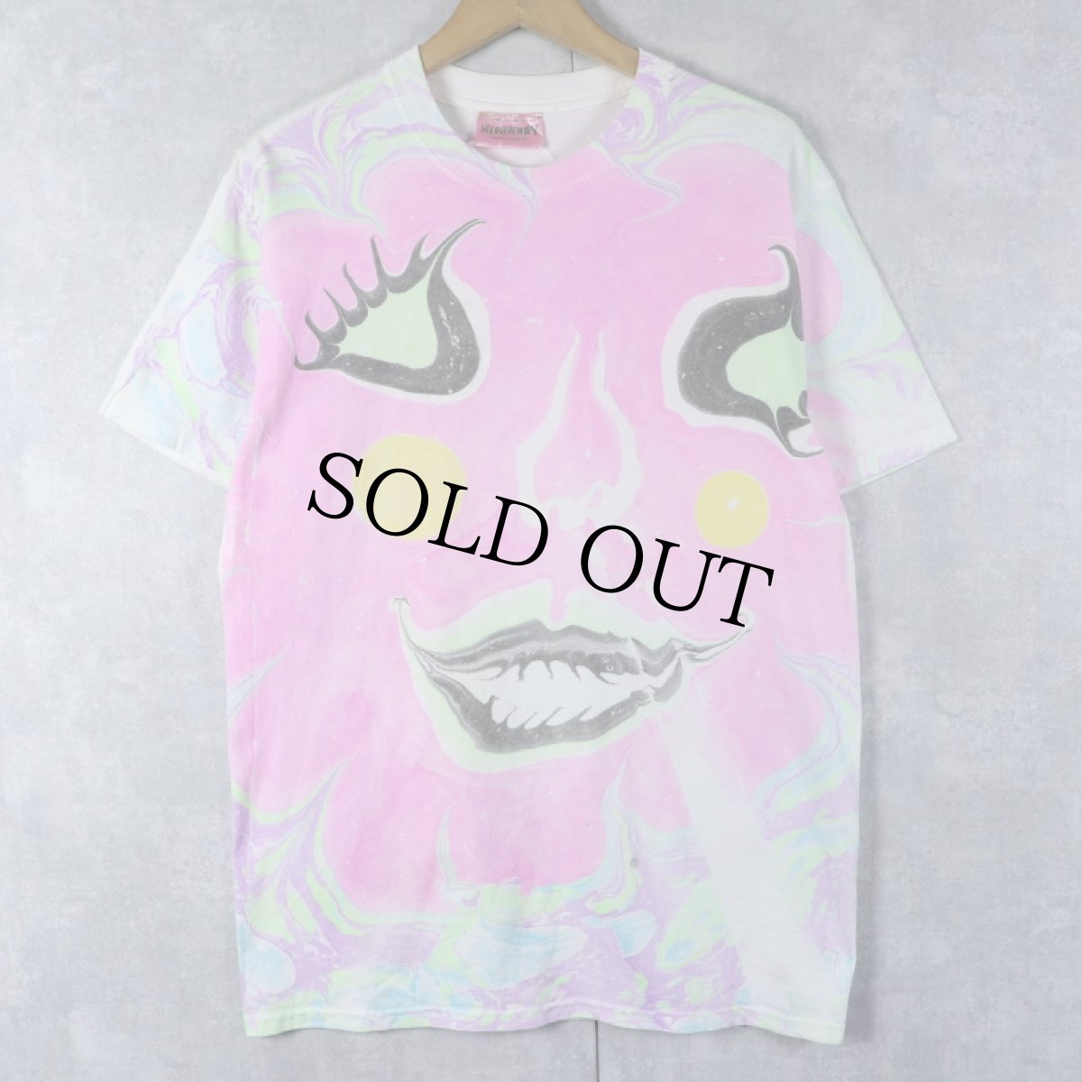 画像1: MY FAWNWY マーブルアートTシャツ (1)