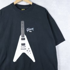 画像1: 2000's Gibson ''DON'T BE SHY'' ギターブランド プリントTシャツ BLACK XL (1)