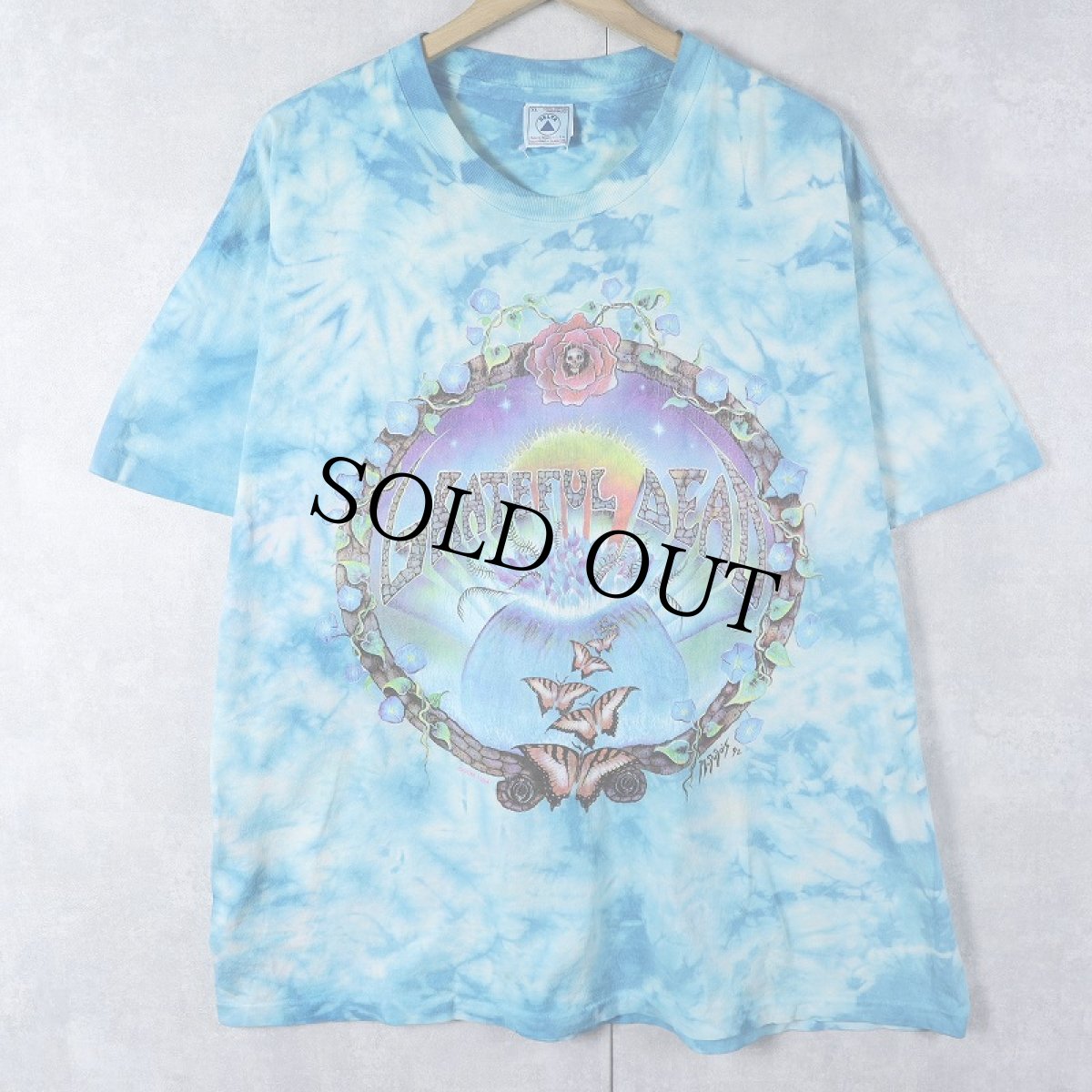 画像1: 90's GRATEFUL DEAD USA製 タイダイ ロックバンドTシャツ XL (1)