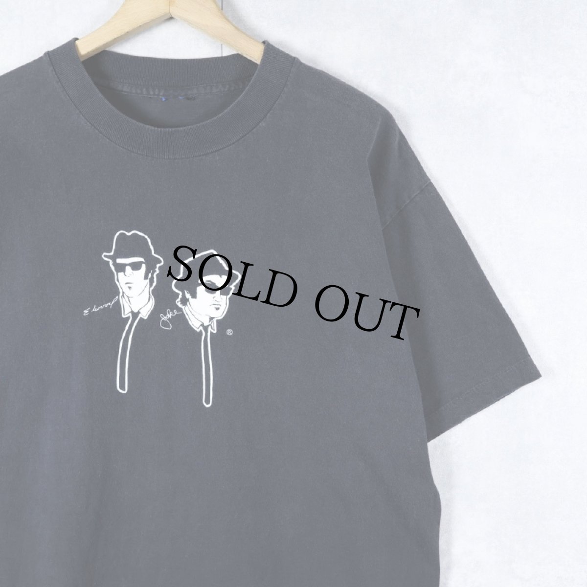 画像1: 90's THE BLUES BROTHERS "House of Blues" コメディ映画プリントTシャツ BLACK (1)