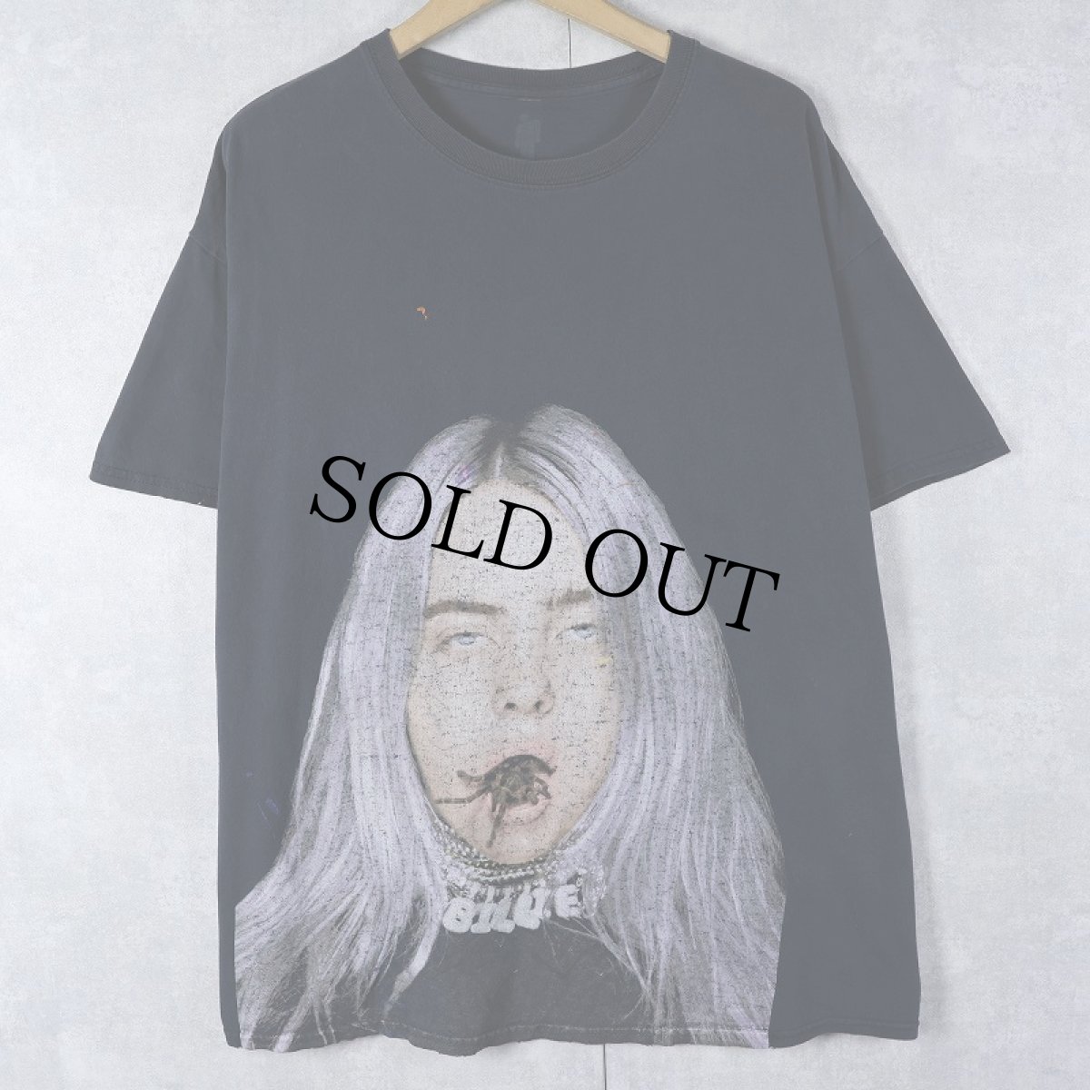 画像1: Billie Eilish "you should see me in a crown" ミュージシャンフォトプリントTシャツ BLACK XL (1)