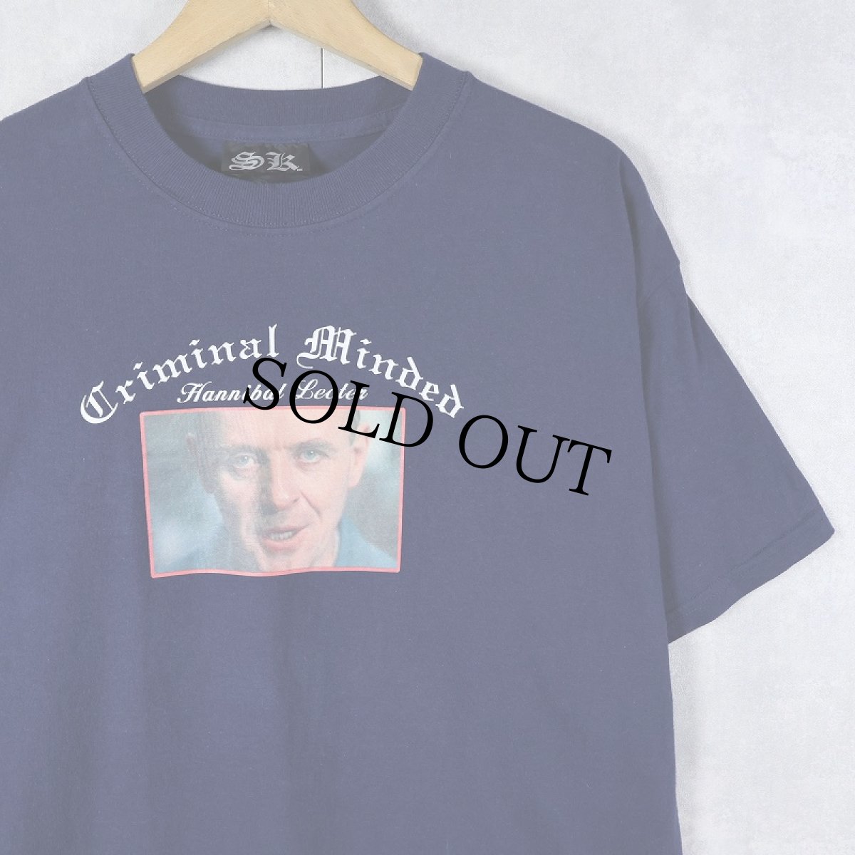 画像1: 90's〜 Serial Killer "THE SILENCE OF THE LAMBS" 映画プリントTシャツ NAVY (1)