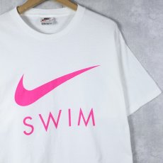 画像1: 90〜2000's NIKE USA製 "SWIM” ロゴプリントTシャツ M (1)