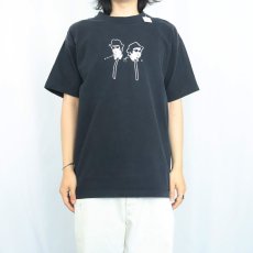 画像3: 90's THE BLUES BROTHERS "House of Blues" コメディ映画プリントTシャツ BLACK (3)