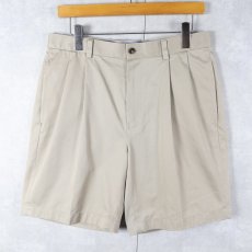 画像1: Brooks Brothers 2タック チノショーツ W32 (1)