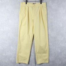 画像2: 90's POLO Ralph Lauren USA製 2タック チノトラウザーズ W32 (2)