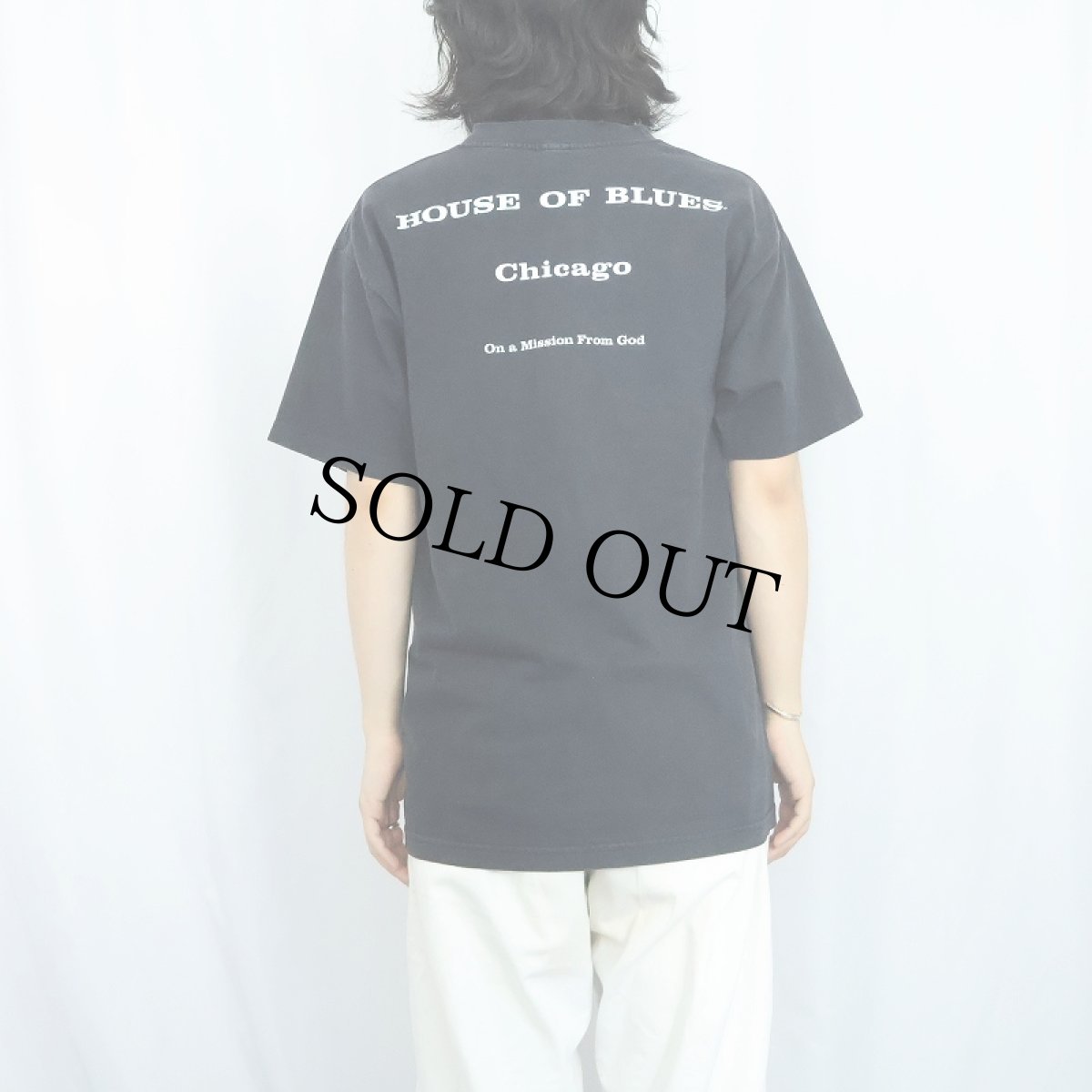 画像4: 90's THE BLUES BROTHERS "House of Blues" コメディ映画プリントTシャツ BLACK (4)