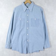 画像1: 70's ELY シャンブレーシャツ SIZE16 (1)