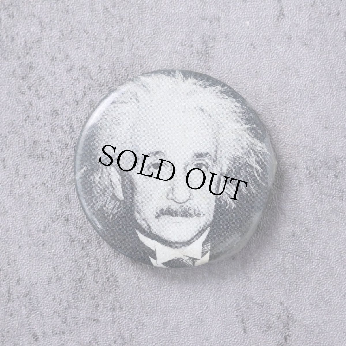 画像1: VINTAGE Albert Einstein 偉人 缶バッジ (1)