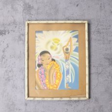 画像1: VINTAGE  Frank McIntosh "Night Blooming Cereus" Matson Navigation Company Postcard (1)