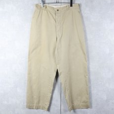 画像1: 50〜60's UNKNOWN チノトラウザーズ W31 (1)