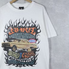 画像1: NHRA ドラッグレース プリントTシャツ L (1)
