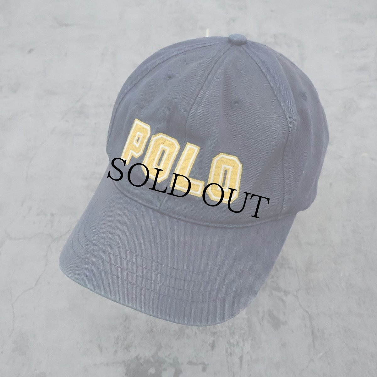 画像1: POLO Ralph Lauren コトンキャップ NAVY (1)