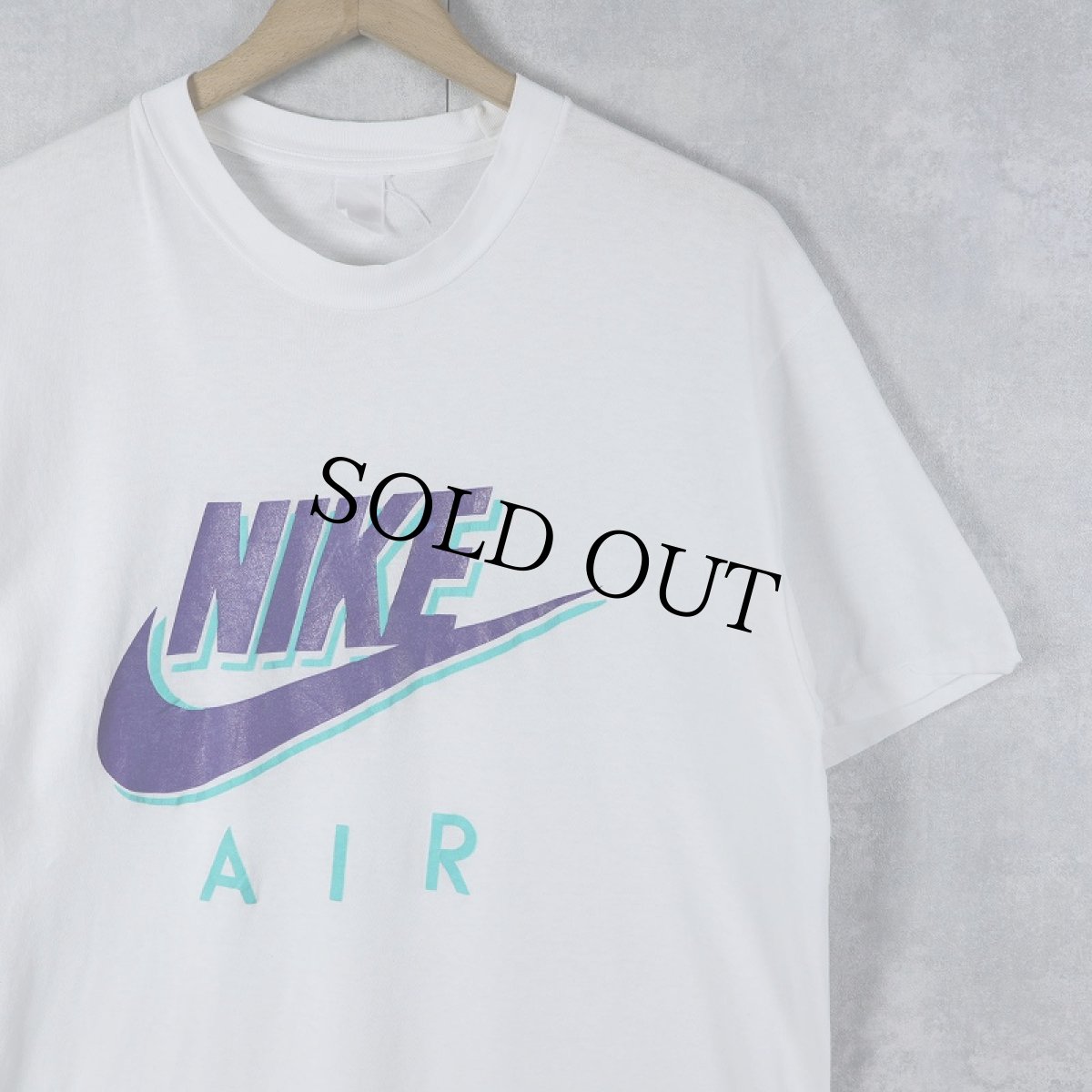 画像1: 〜90's NIKE AIR ロゴプリントTシャツ XL (1)