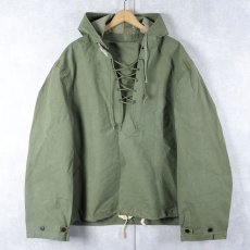 画像1: 40's U.S.NAVY デッキレインパーカー ステンシル入り (1)