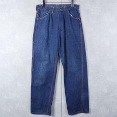 画像1: 50〜60's STOREBRAND デニムペインターパンツ W31 (1)