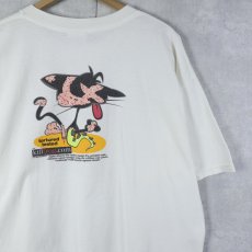 画像2: 90's killfrog.com "Kat vs. Cartoons" キャラクタープリントTシャツ XL (2)