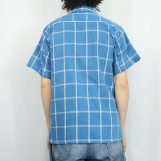 画像3: 70's B.V.D. チェック柄 ポリエステル×コットンシャツ XL (3)