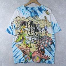 画像1: 1995 The Allman Brothers Band USA製 タイダイ ロックバンドプリントTシャツ L (1)