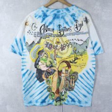 画像2: 1995 The Allman Brothers Band USA製 タイダイ ロックバンドプリントTシャツ L (2)