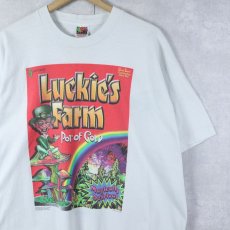 画像1: 90's Dog Eat Dog USA製 "Luckie's Farm" ガンジャプリントTシャツ XL (1)