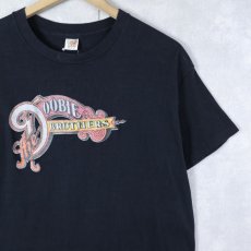 画像1: 70's Doobie Brothers USA製 ロックバンドプリントTシャツ BLACK L (1)