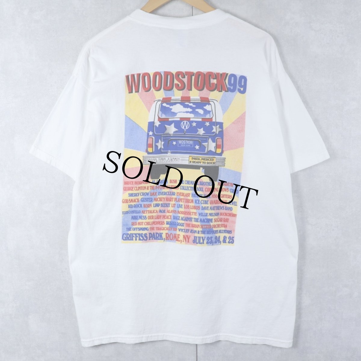 画像2: 1999 WOODSTOCK USA製 ロックフェスティバルTシャツ XL (2)
