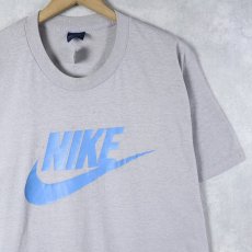 画像1: 80's NIKE 紺タグ USA製 ロゴプリントTシャツ XL (1)