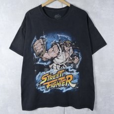 画像1: STREET FIGHTER 格闘ゲーム プリントTシャツ BLACK L (1)