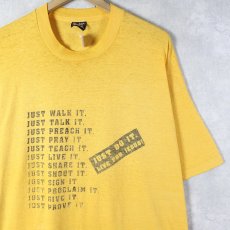 画像1: 90's USA製 "JUST DO IT. LIVE FOR JESUS!" ジーザスプリントTシャツ XXL (1)