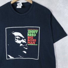 画像1: Jimmy Reed "Big Boss Man" ブルース・シンガー プリントTシャツ BLACK M (1)