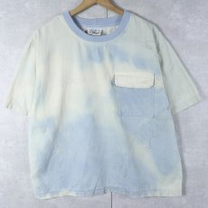 画像1: 90's VENICE Blues USA製 ブリーチ加工 ポケットTシャツ (1)