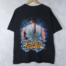 画像2: STREET FIGHTER 格闘ゲーム プリントTシャツ BLACK L (2)
