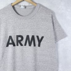 画像1: 80's Champion USA製 トリコタグ "ARMY" プリントTシャツ M (1)