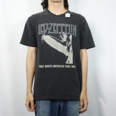 画像2: 2000's LED ZEPPELIN "FIRST NORTH AMERICAN TOUR 1969" ロックバンドプリントTシャツ BLACK M (2)