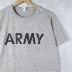 画像1: 80's Champion USA製 トリコタグ "ARMY" プリントTシャツ M (1)