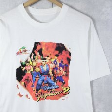 画像1: 90's SEGA "Virtua Fighter 2" ビデオゲームプリントTシャツ (1)