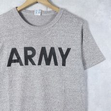 画像1: 80's Champion USA製 トリコタグ "ARMY" プリントTシャツ M (1)