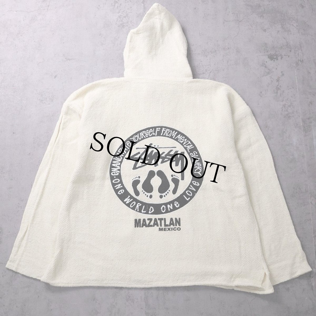 画像1: 90's ブート STUSSY メキシカンパーカー XL (1)