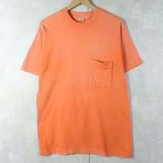 画像1: 90's 無地ポケットTシャツ M (1)