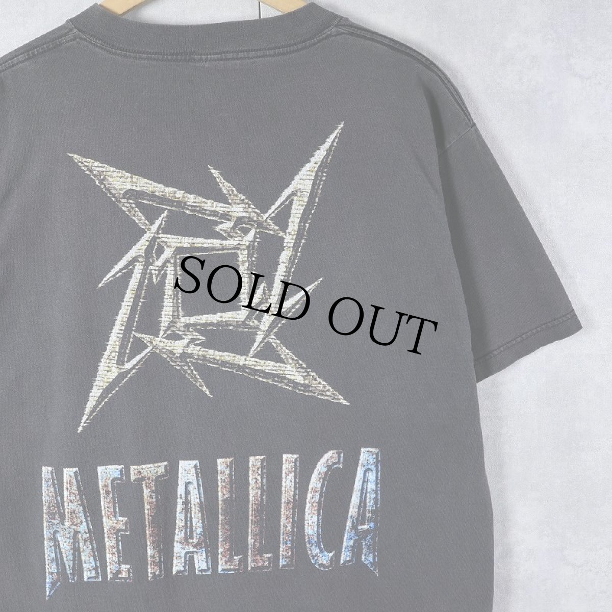 画像1: 90's METALLICA "NINJA STAR" ヘヴィメタルバンドTシャツ BLACK L (1)