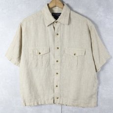 画像1: Brooks Brothers リネンシャツ M (1)