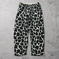 画像1: JOE BOXER ジラフ柄 フランネル パジャマパンツ S (1)