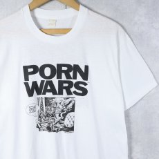 画像1: 80's Frank Zappa USA製 "PORN WARS" ミュージシャン プリントTシャツ XL (1)