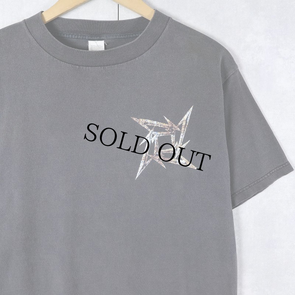 画像2: 90's METALLICA "NINJA STAR" ヘヴィメタルバンドTシャツ BLACK L (2)