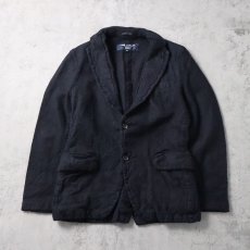 画像1: COMME des GARCONS HOMME 縮絨ウール テーラードジャケット NAVY M (1)